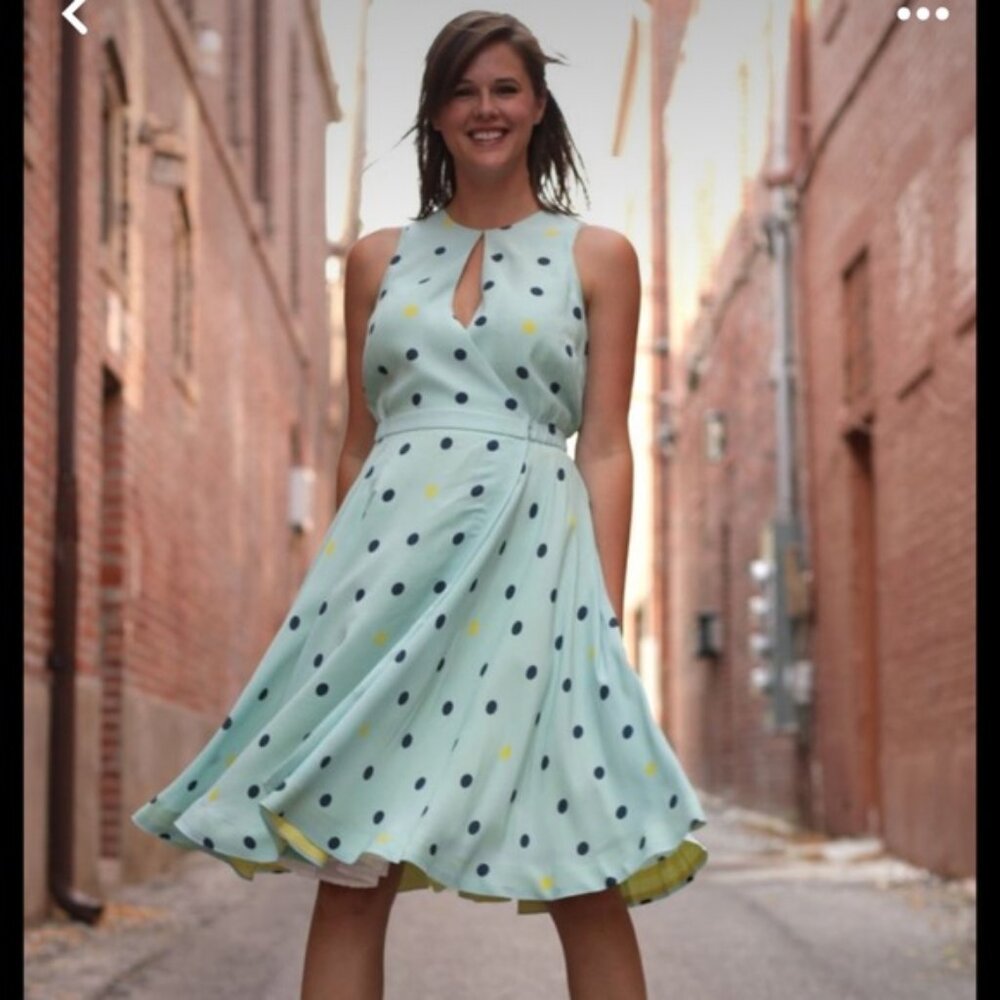 Anthropologie Maple Across the Land Wrap Dress Size 14